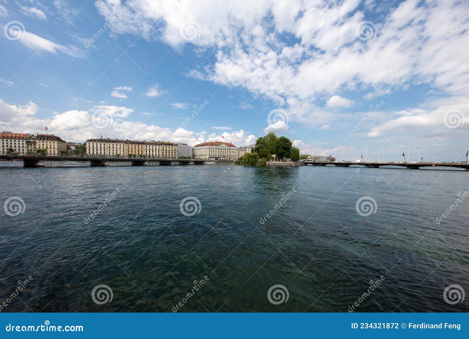 geneva fountain, jet d'eau. switzerland, lake geneva.